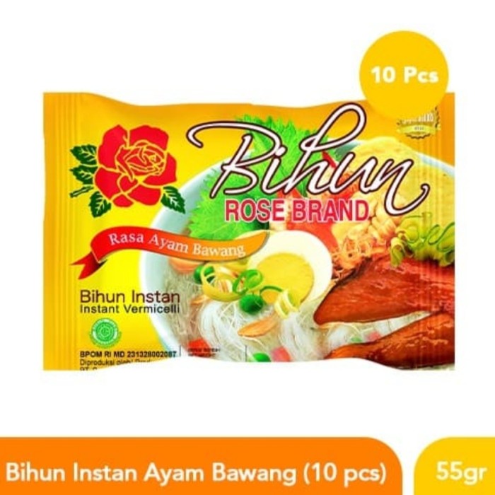 

soun-bihun- paket bihun rosebrand rose brand rasa ayam bawang instant 10pcs 10 pcs -bihun-soun.