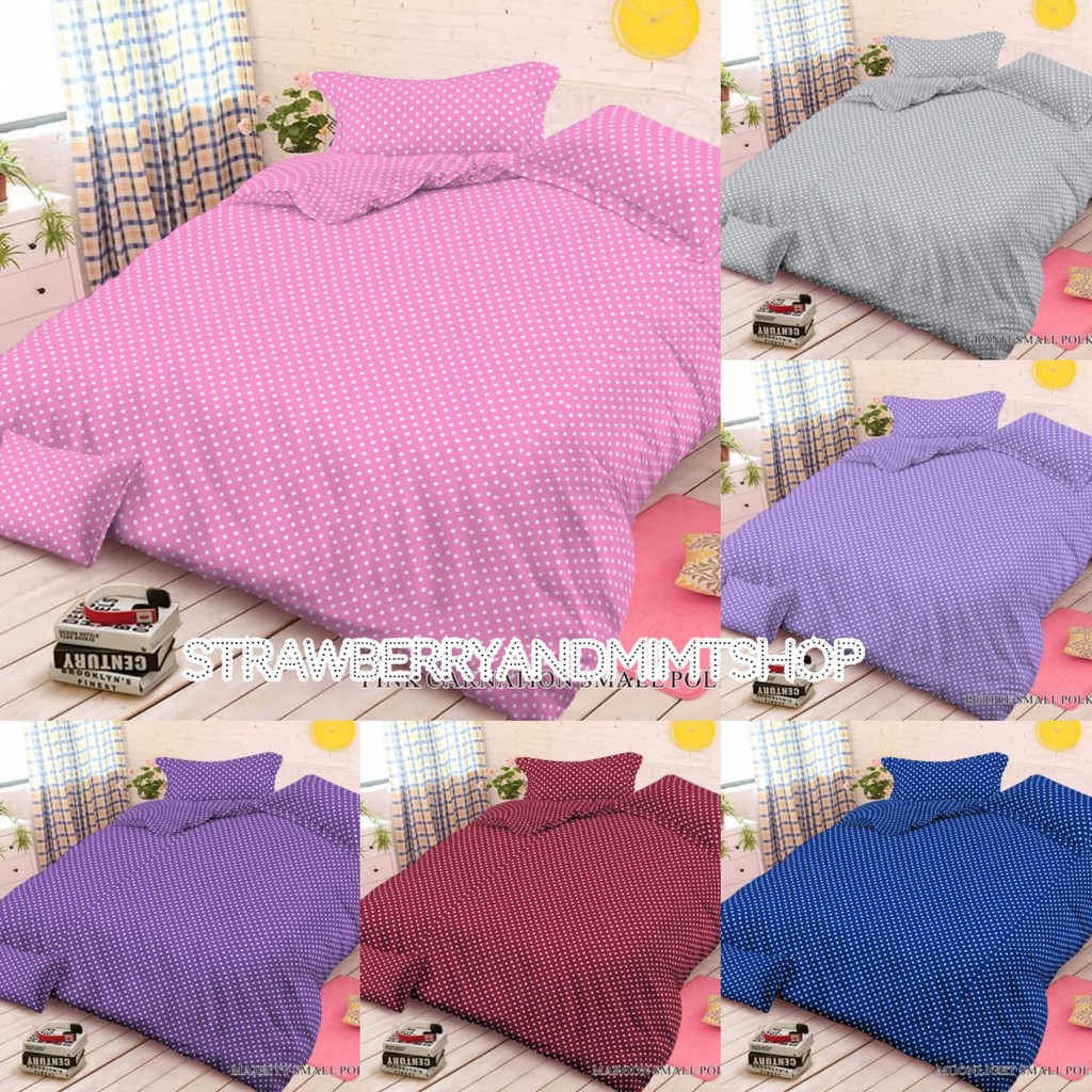 Sprei Aesthetic Motif Polkadot New Arrival