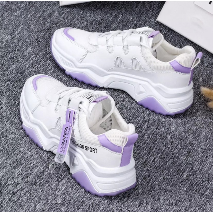 12.12 SEPATU SNEAKERS WANITA WANWO FASHION SPORT TALI