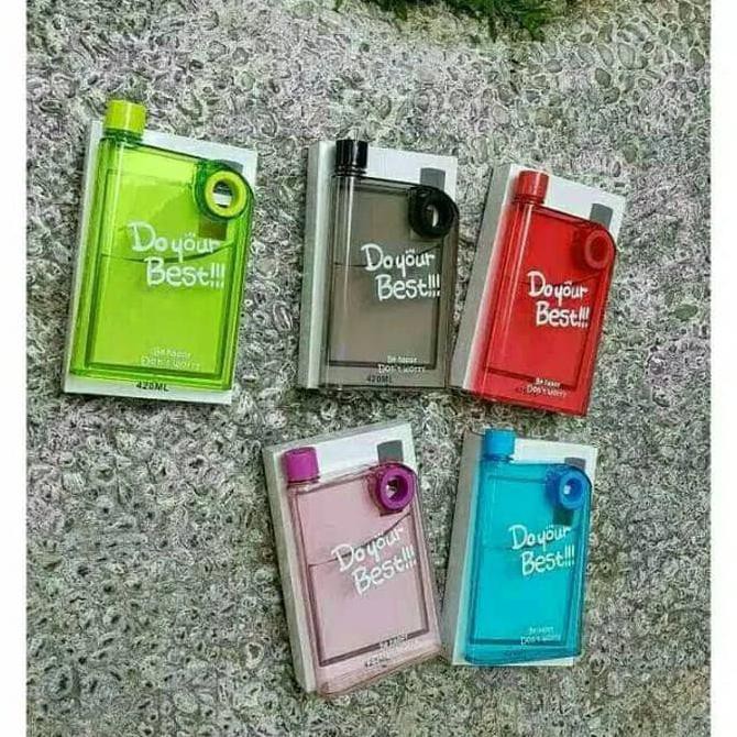 

Jual BRG-17000477 memo bottle do your best /botol minum plastik memo bottle - Random Limited