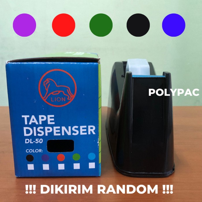 

Hot Sale Tape Dispenser Lion 50L Tempat Solatip Rumah Isolasi Diskon
