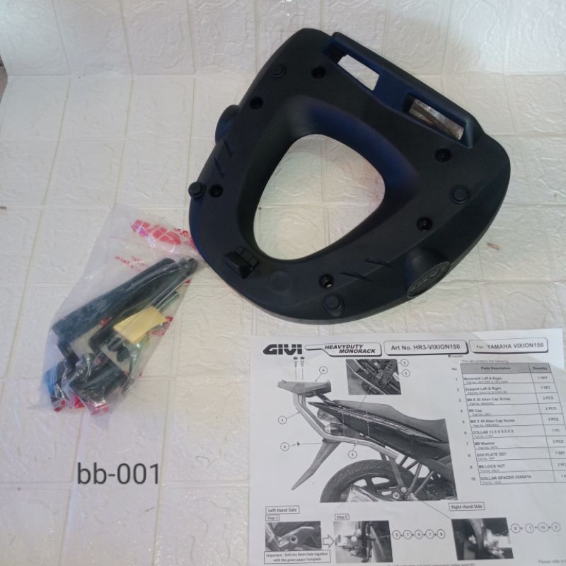 BREKET BOX MOTOR VIXION//BRACKET SRV MOTOR VIXION GIVI