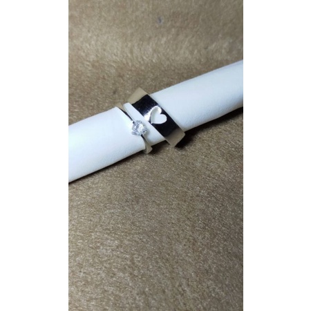 couple silver ring (cincin couple perak)