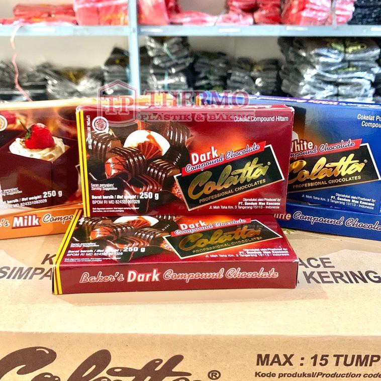 

BRANDS FESTIVAL COLATTA Colata Collata Collatta Coklat Batang 250 gr / Chocolate Compound Colata Blo