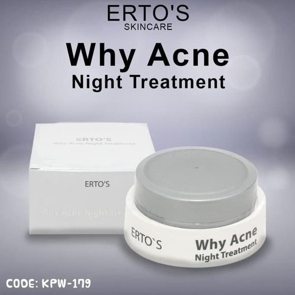 Jual Ertos Why Acne Night Cream Shopee Indonesia