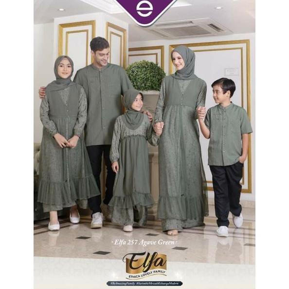 ELFA 257 AGAVE GREEN ETHICA ORIGINAL KOKO DEWASA KAHFI 225 AGAVE GREEN GAMIS DEWASA KAGUMI 252 AGAVE