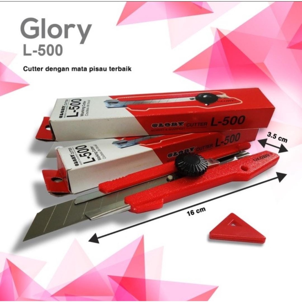 

Cutter Besi BESAR L500 Tebal Kuat + Refill Cutter L150