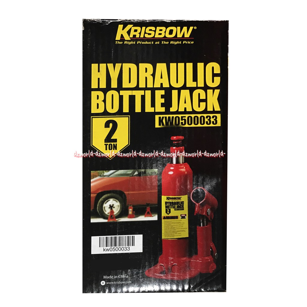 Krisbow Hydrolic Bottle Jack 2 Ton Dongkrak Mobil