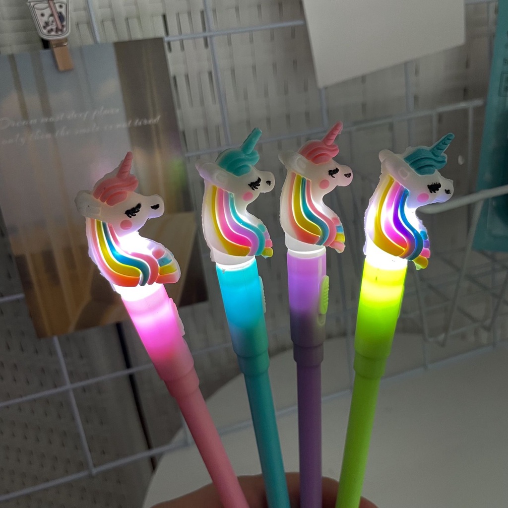 

PULPEN LED UNICORN PEN UNIK LUCU BERKUALITAS 4 VARIAN WARNA