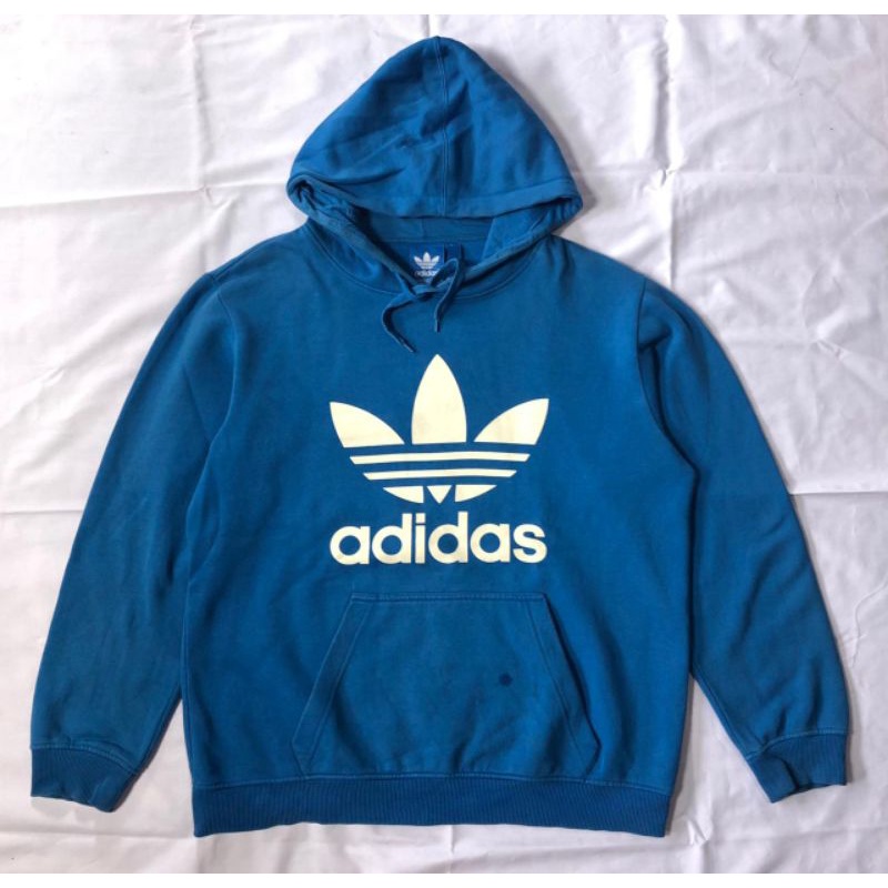HOODIE ADIDAS THREE FOIL TAG BLUE