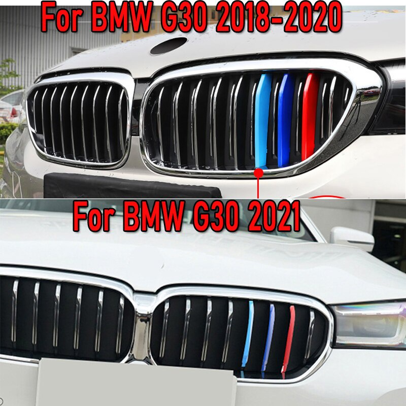 3pcs Klip Strip Trim Grille Mobil Balap Bahan ABS Untuk BMW G30 F10 E60 E39 F07 F11 5 Series 2022 1995-2021