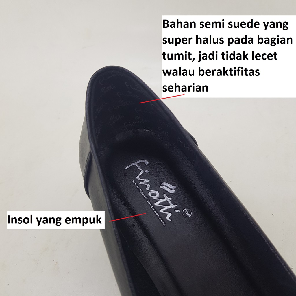 Wedges kulit perempuan Finotti ANT