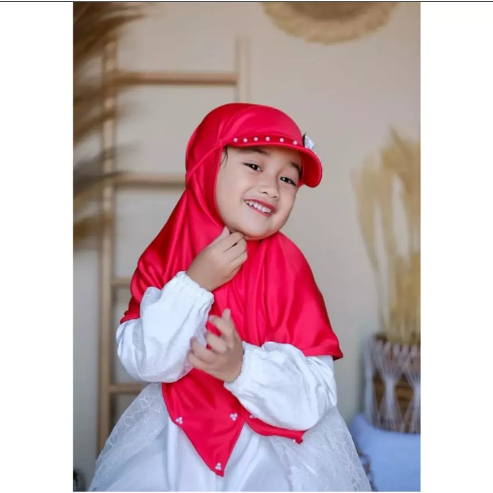 Jilbab Anak Perempuan JILTOP MUTIARA Allsize 3 - 6 Tahun Hijab Anak Lucu