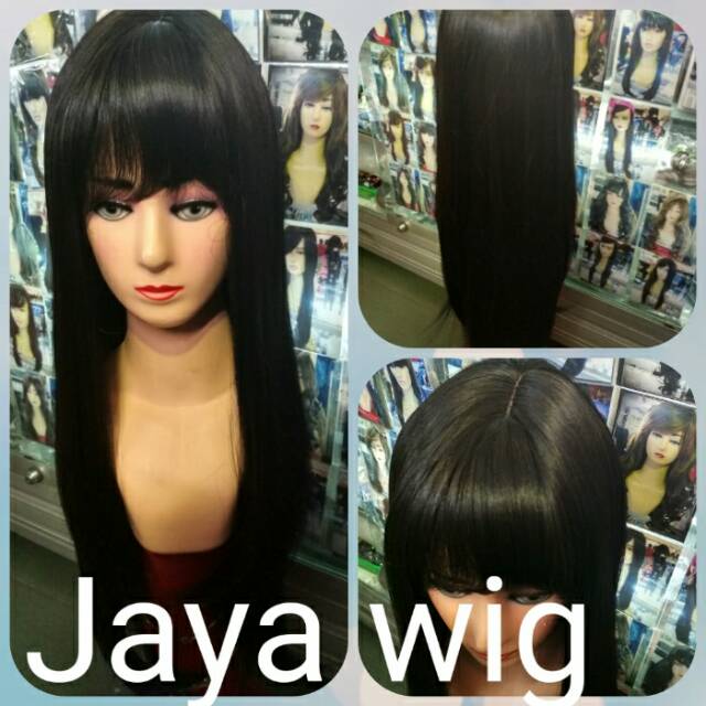 Wig panjang 70cm hitam