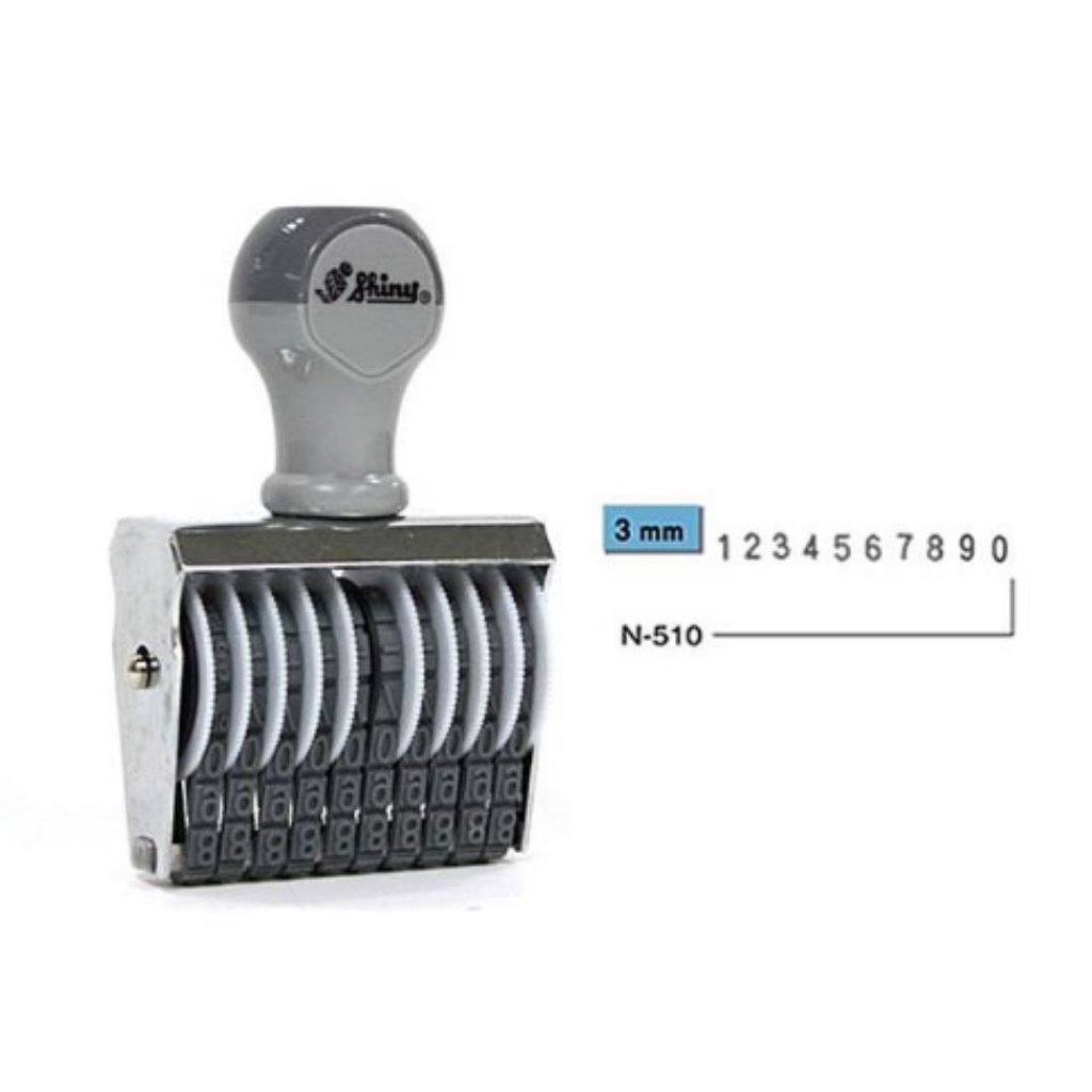 

Stempel Shiny Number Stamp N510