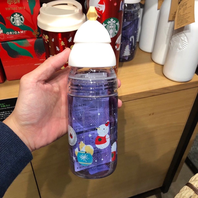 [WAJIB BACA DESKRIPSI ] Starbucks Christmas 2020 Japan White Xmas Tree Tumbler 473ml with Box Tumble