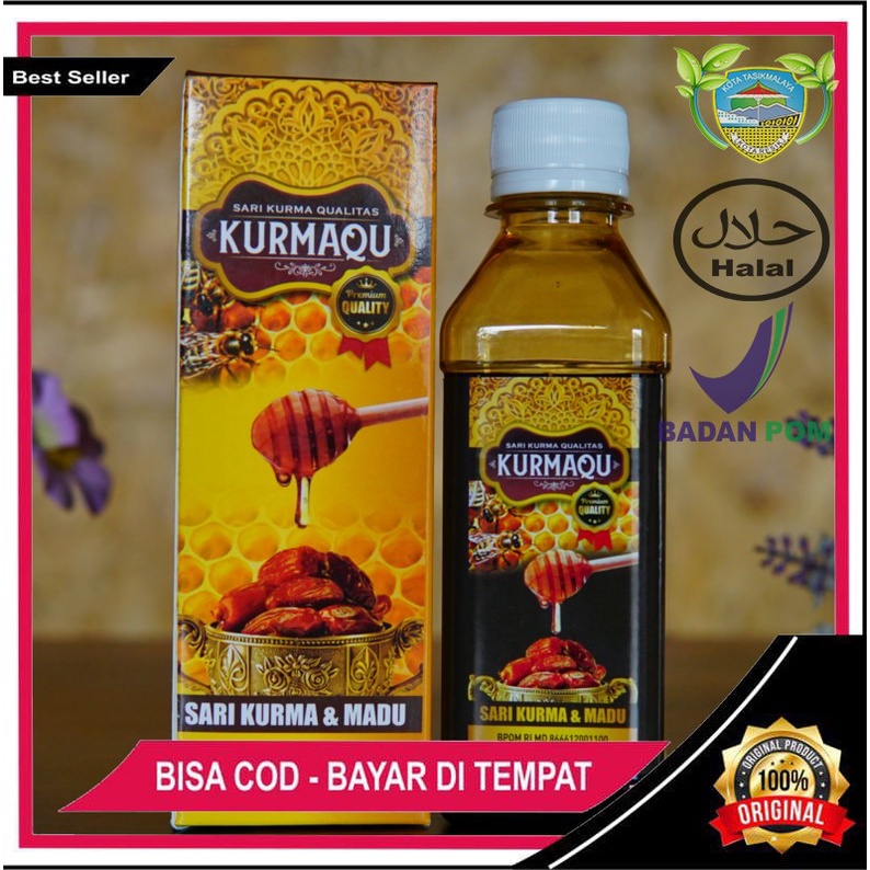 Kurmaqu Sari Kurma Madu Original - Madu Penggemuk Badan Dewasa Dan Anak Anak - Madu Penambah Napsu M