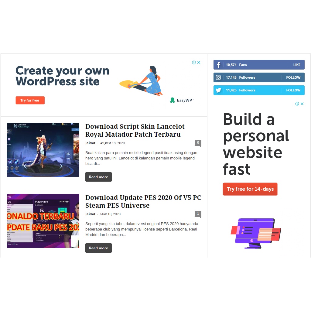 WEBSITE SIAP KERJA  KOMPLIT ADSENSE (SUDAH PIN), HOSTING, DOMAIN PANJANG