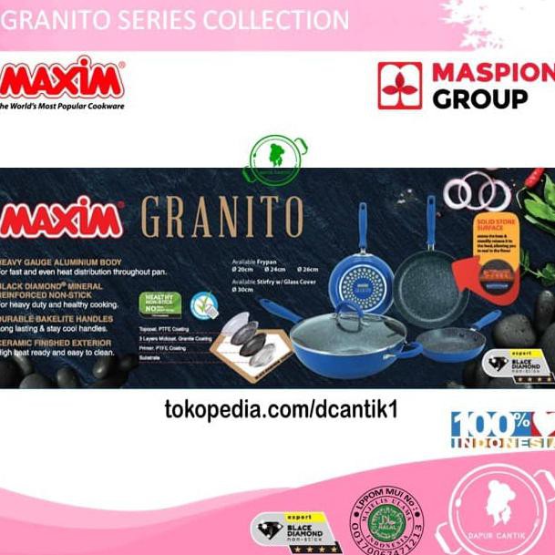 Frypan Granito 20 Cm Maxim Teflon Maspion Funan.Digitalife