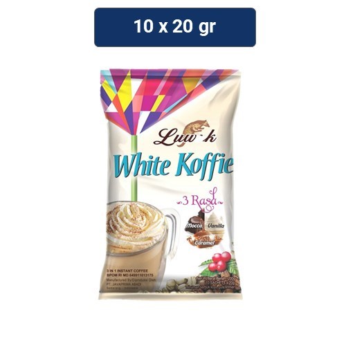 

Luwak White Koffie 3 Rasa Bag 10 x 20 gr