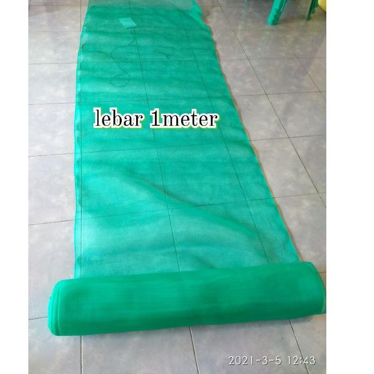 (Terbaik) jaring waring kasa hijau lebar 2meter  anti nyamuk serbaguna waring kramba ikan kandang bs