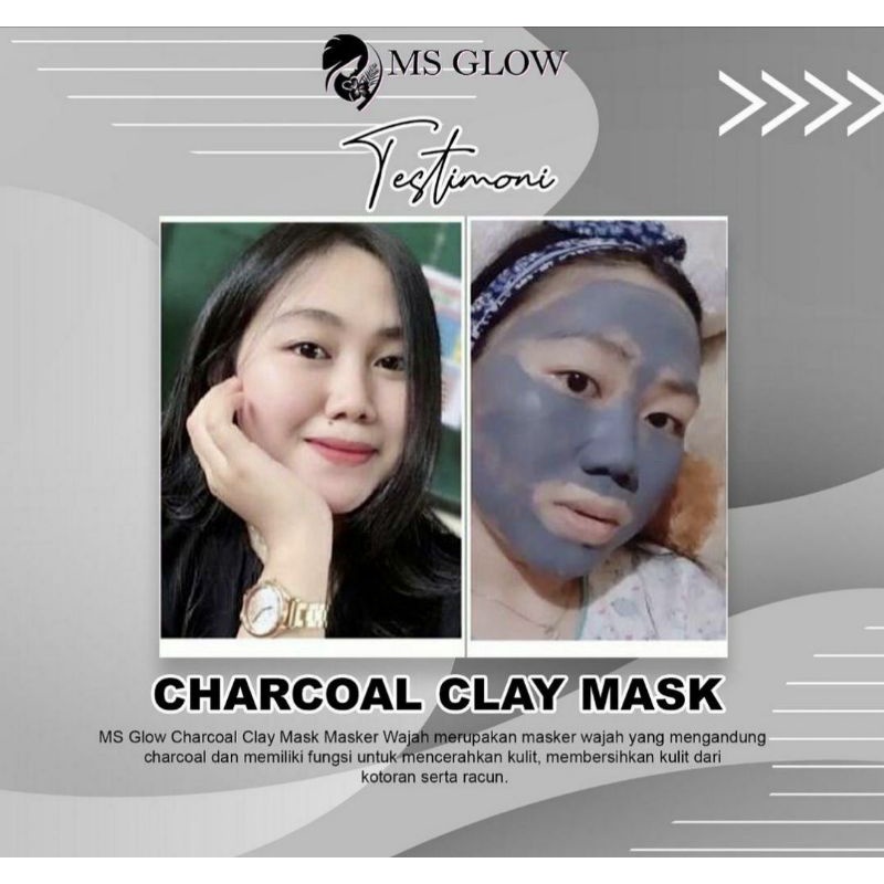 CLAY MASK MS GLOW , CLAY MASK CHARCOAL CLAY MASK GREENTEA MSGLOW