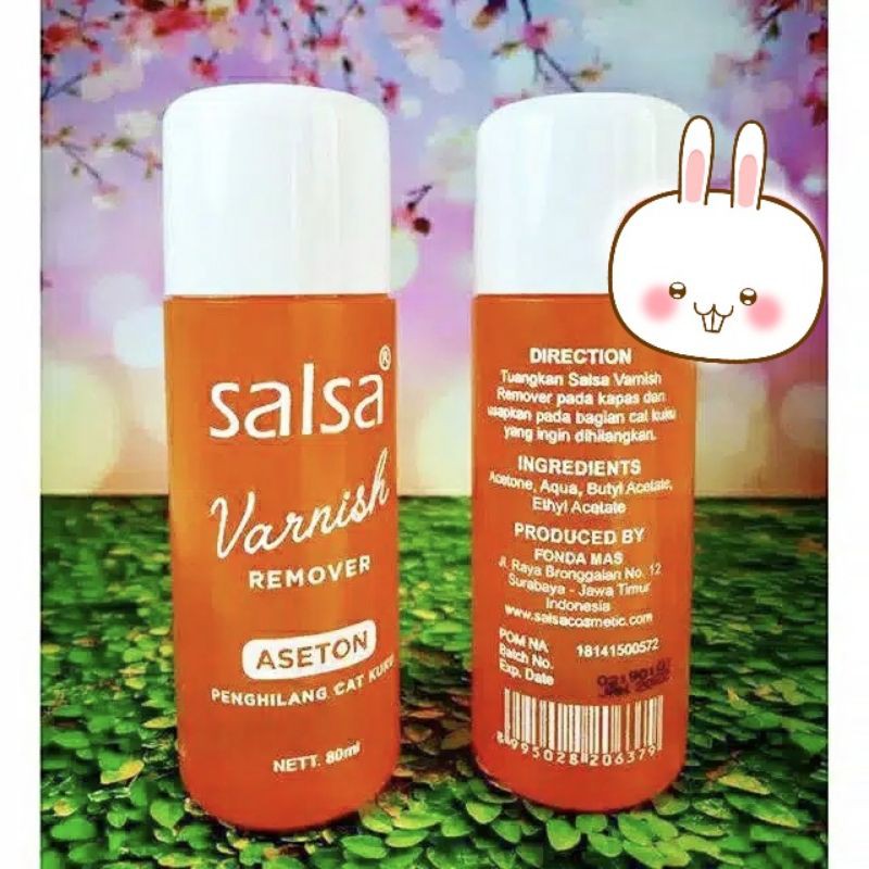 PEMBERSIH KUTEK / PENGHILANG CAT KUKU / ASETON SALSA VARNISH REMOVER 80 ML