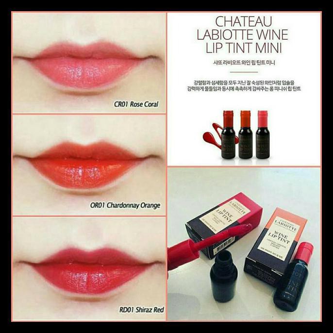 Habisin Stok Lips691 Chateau Labiotte Wine Lip Tint Mini 3gr