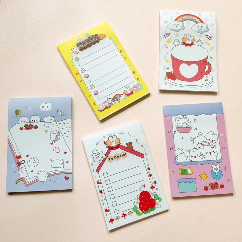 

Colorful Sticky Notes 9 x 6 cm (Lem)