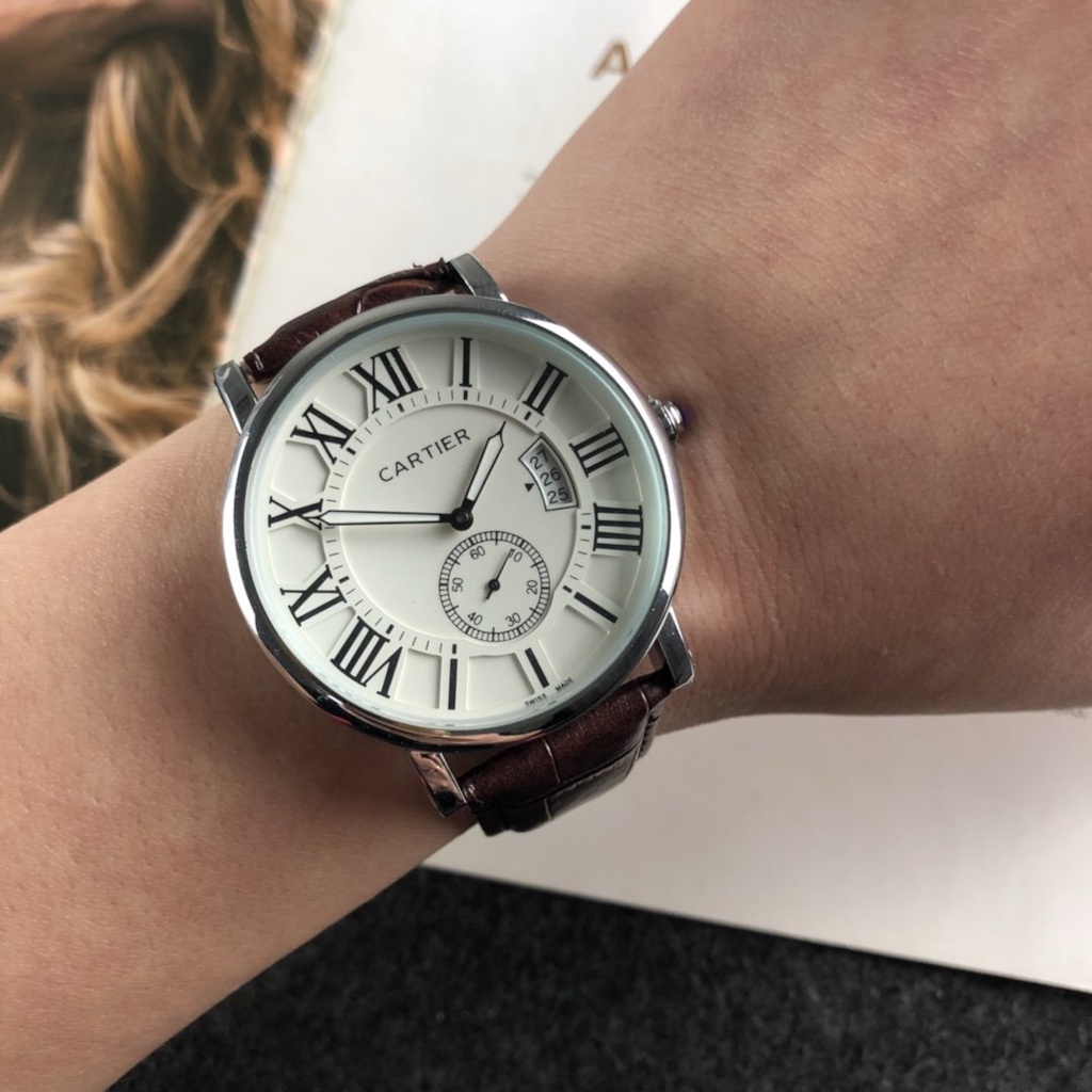 Cartier Classic Leather Strap Boutique Men's Watch