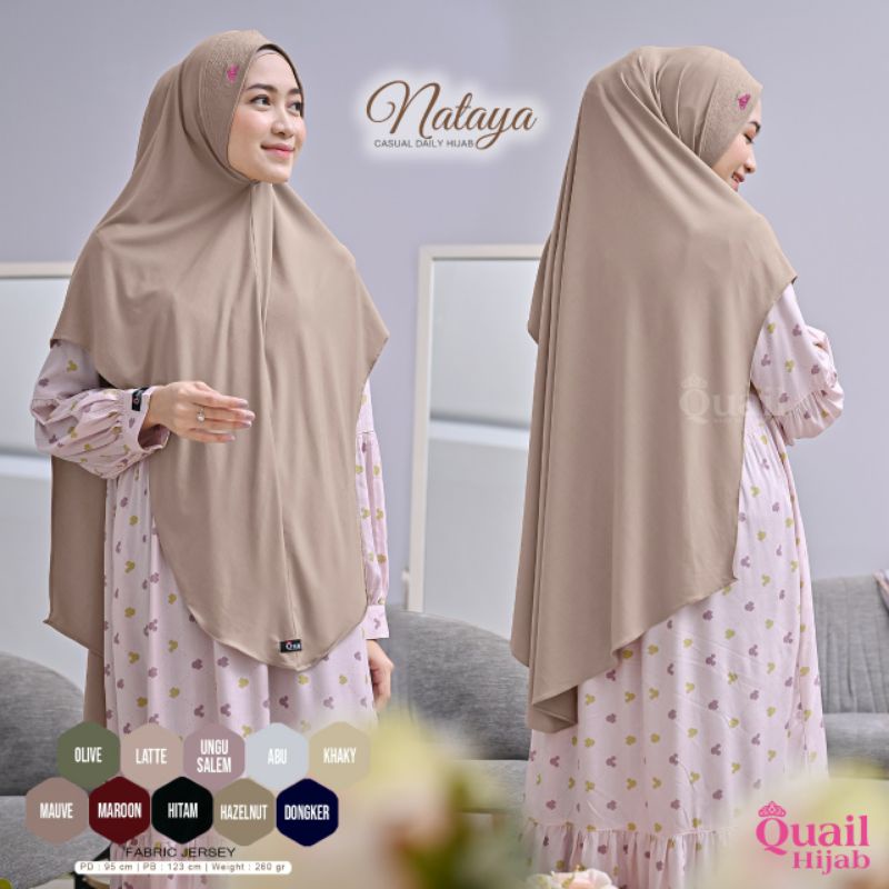 QUAIL HIJAB - NATAYA DAILY HIJAB/JILBAB JERSEY/JILBAB ANTEM/JILBAB QUAIL