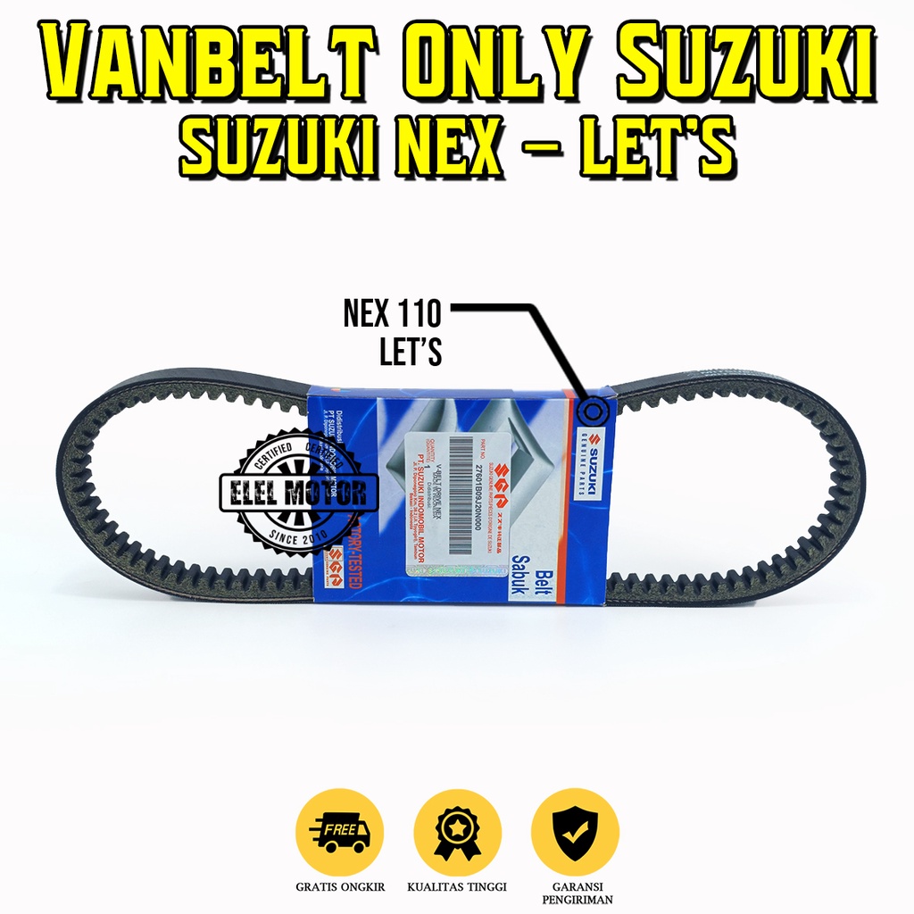 Vanbelt Nex Karbu / VBelt Suzuki Nex 110 / Vanbelt Nex 110 / Vanbelt Suzuki Lets 110 / Pambel Nex Ka