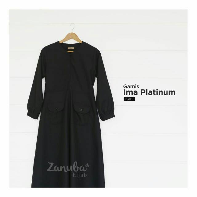 GAMIS IMA PLATINUM BY ZANUBA HIJAB GAMIS POLOS