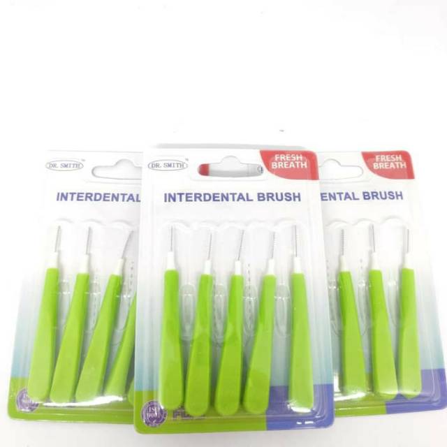 Interdental Brush Ortho Dr Smith (Hijau Lurus) / Sikat Interdental Brush / Sikat Sela Gigi