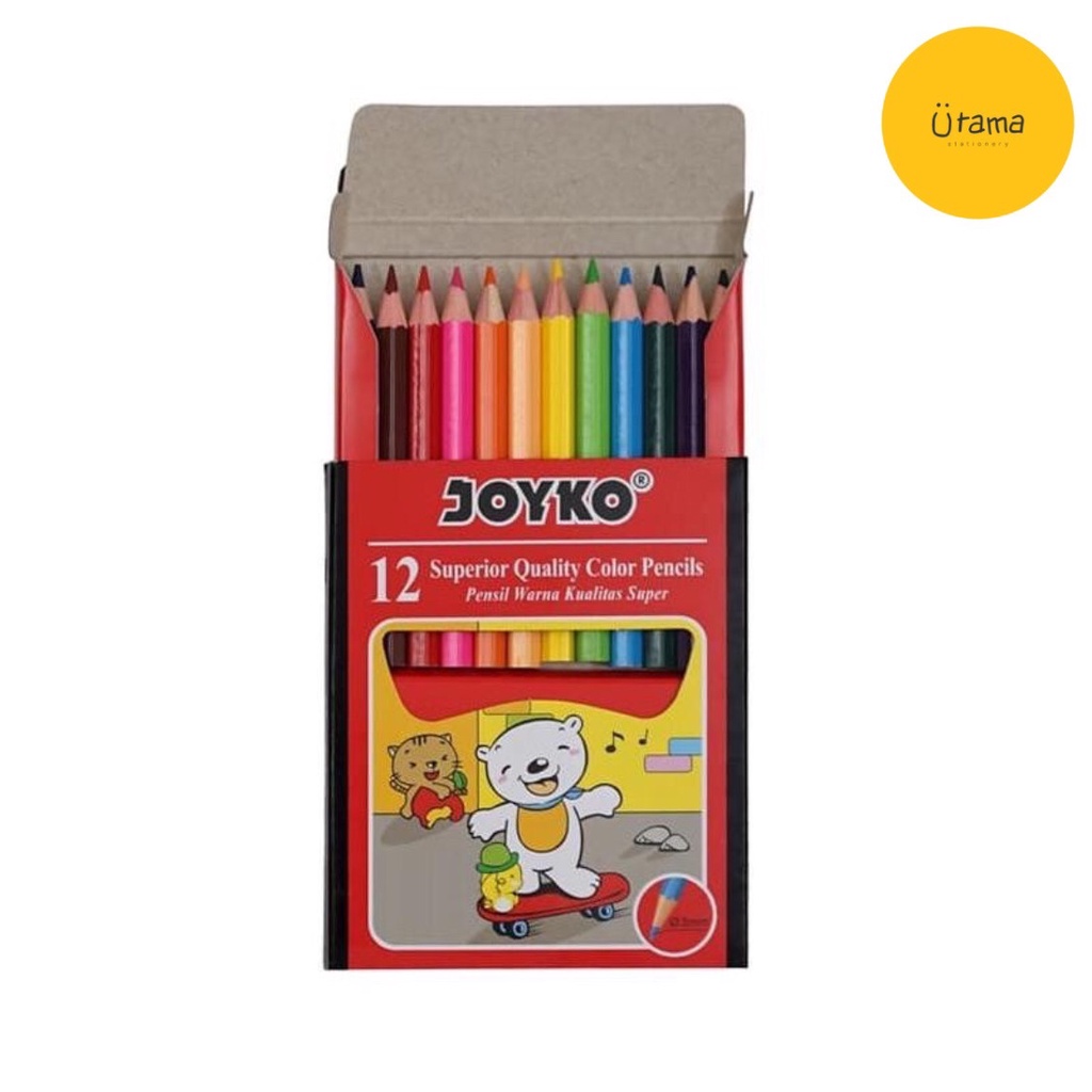 

Pensil Warna Joyko 12 Warna Pendek CP-S12 / Color Colour Pencil / Pinsil Warna Menggambar Mewarnai / Pensil Warna / Pinsil Warna