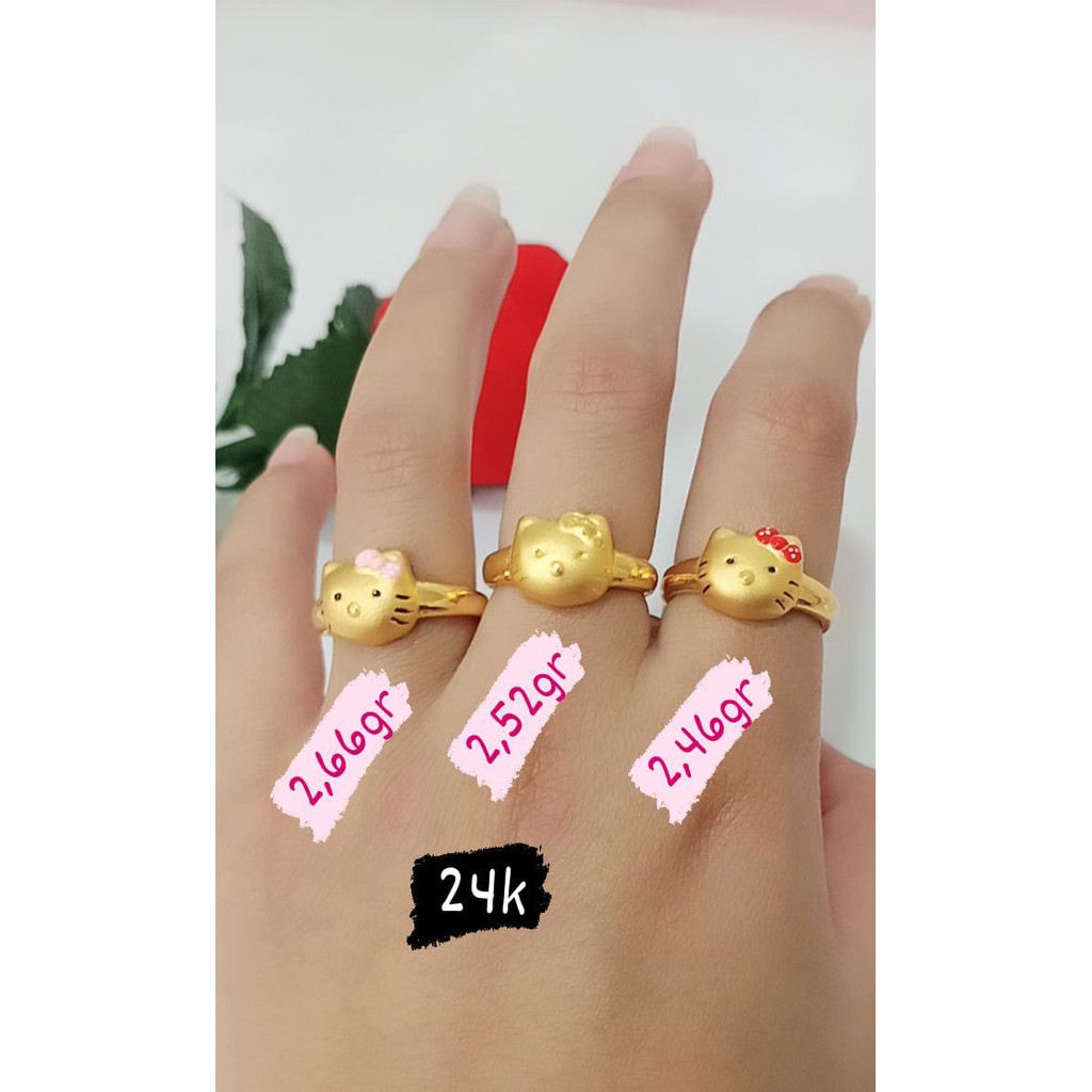 Cincin emas asli kadar 24K