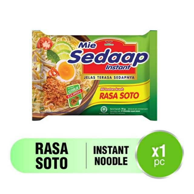 

MIE SEDAAP RASA SOTO 75G