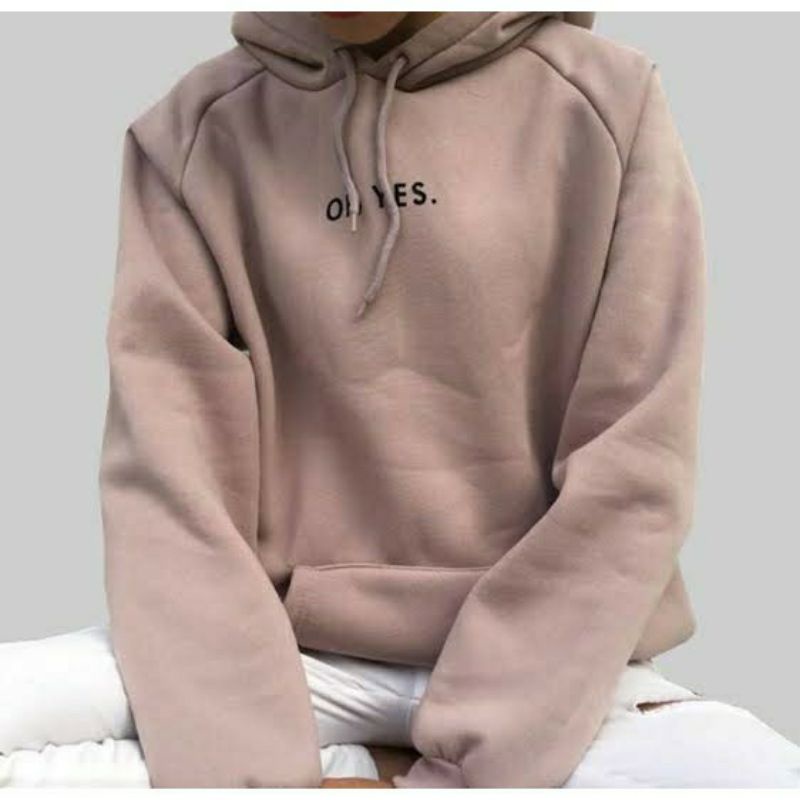 S - XXXXXL(6XL) Hoodie OH YES OVERSIZE Jaket Oh, Yes JUMBO BIGSIZE Cute Viral Hoodie Mocca Oh yes