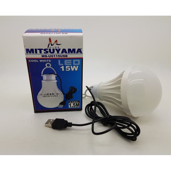 Bohlam USB 15w Lampu LED USB 15 watt Merk MITSUYAMA