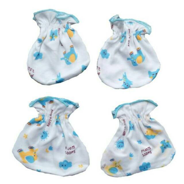 SALE DEFECT Sarung Tangan Kaki Bayi Motif