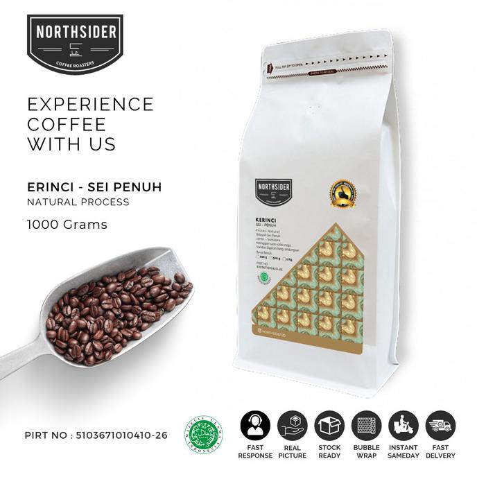 

*#*#*#] BIJI KOPI ARABIKA KERINCI MT NATURAL - MANUAL BREW 1KG NORTHSIDER