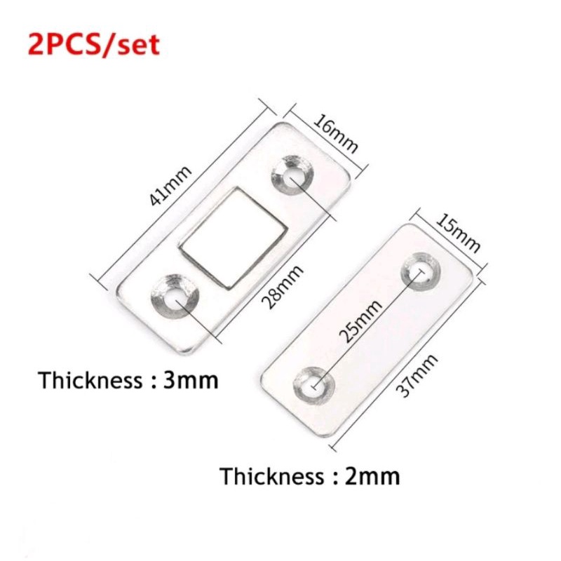 Penahan Pintu Lemari Magnet Penutup Laci Catches Magnetic Cabinet With Screw Besar