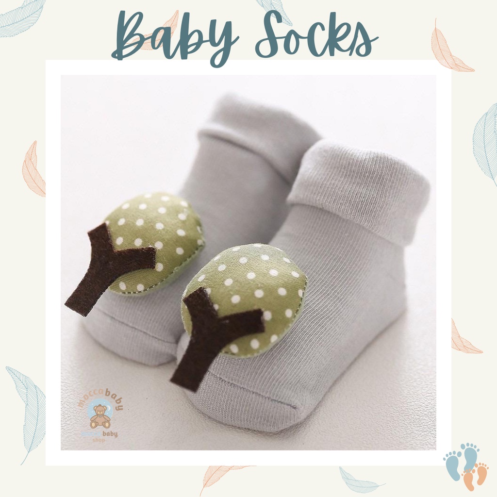 MBBS Kaos Kaki Anak Bayi Balita Lucu 3D Timbul / Baby Cute Socks / WOODLAND 02