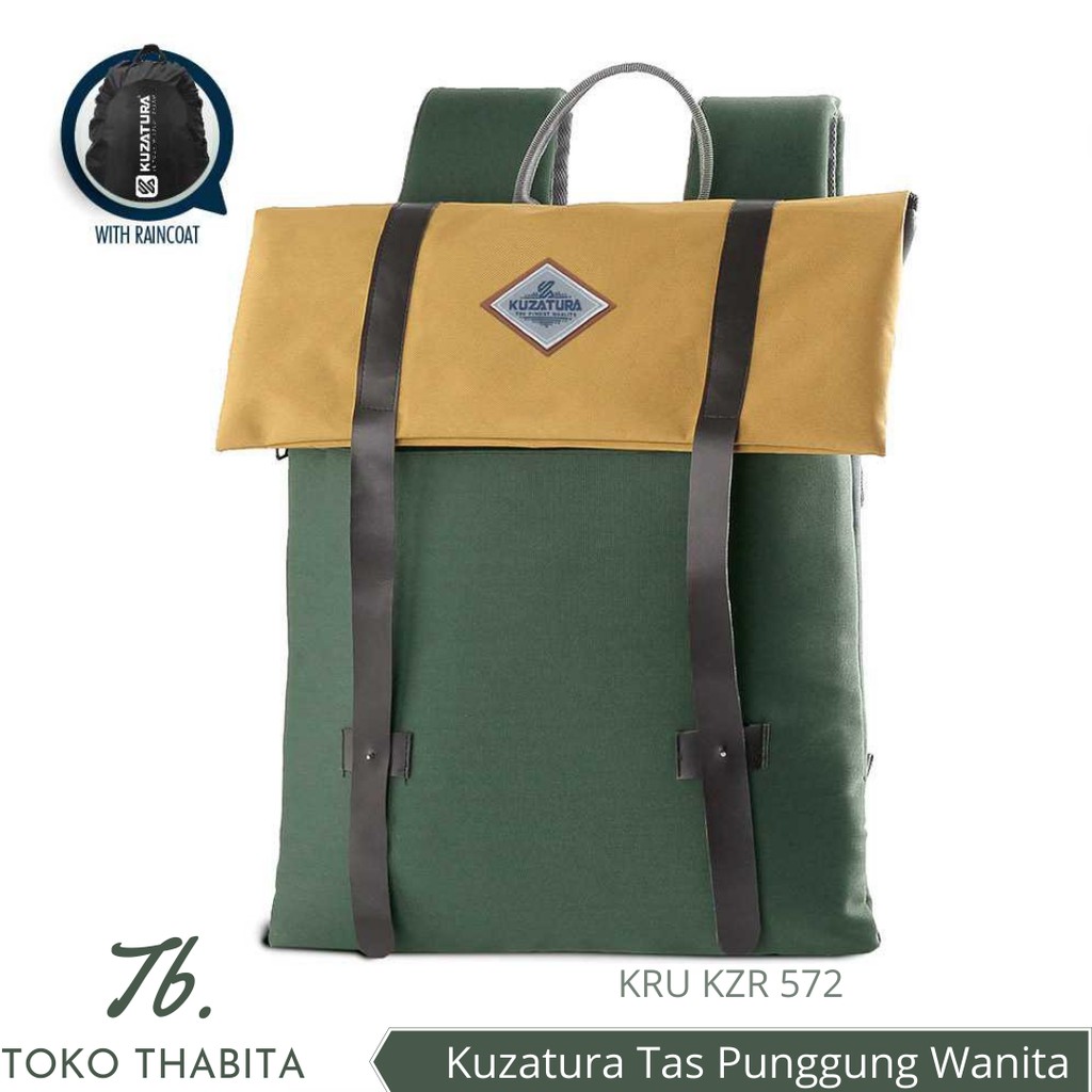 Ransel Wanita Stylish Backpack Fashion Kuzatura Cewek Kulit Sintetis Tas Punggung Multifungsi