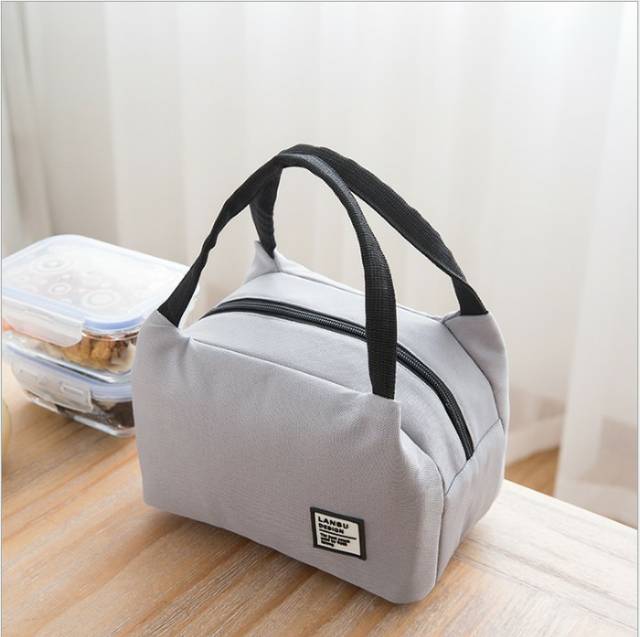 Lunch Bag Polos Rantang Kantong Tas Bekal Kotak Makan Cooler Bag Simpel