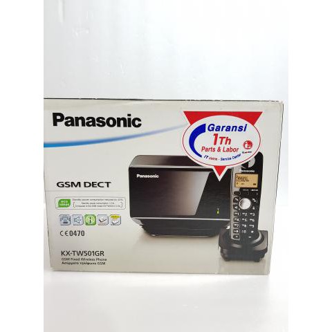 Telepon Gsm Cordless/Wireless Panasonic Tw501/ Telepon Gsm Selluler - Hitam