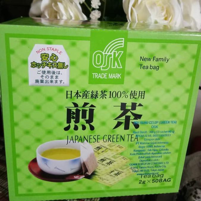 

New Osk Japanese Green Tea/Teh Hijau/Keto/@50Bags Produk Terbatas