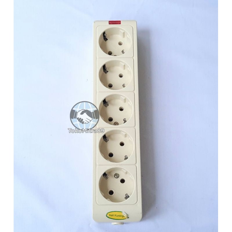 Meiko Stop Kontak Arde 5 lubang / Colokan / Soket Arde 5 Lubang