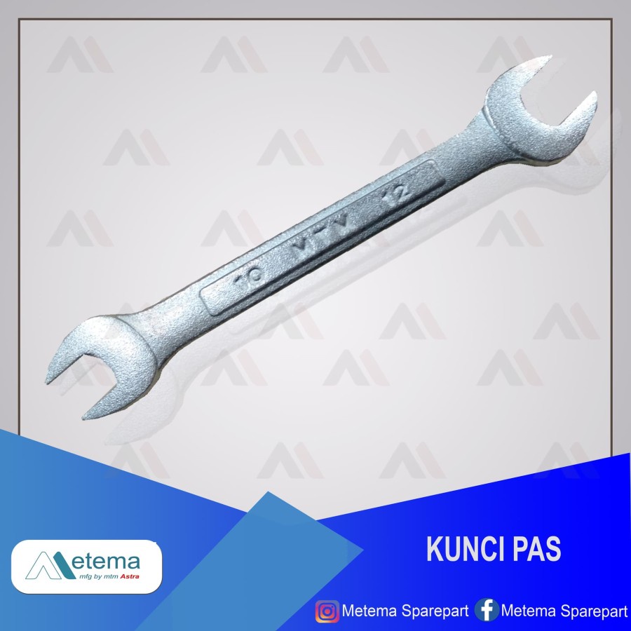 Spanner / Kunci Pas Set (isi 5 pcs) Metema Original.