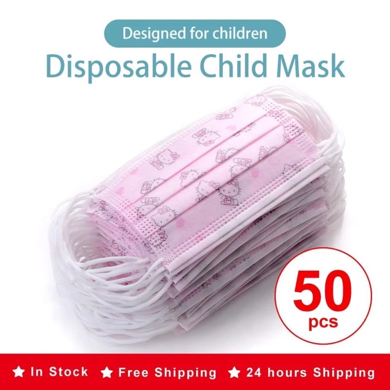 MASKER ANAK ANAK 3PLY/ISI 50PCS PER BOX/MOTIF ANAK ANAK  3PLY